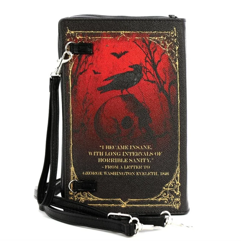 Edgar Allan Poe Book Purse Clutch Bag - Book Lover Gifts - Picture 5 of 7
